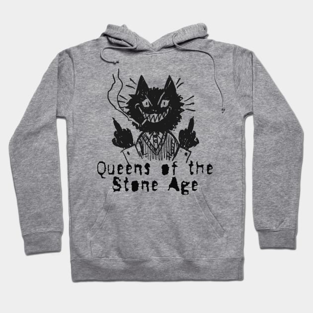 qotsa and the bad cat Hoodie by vero ngotak